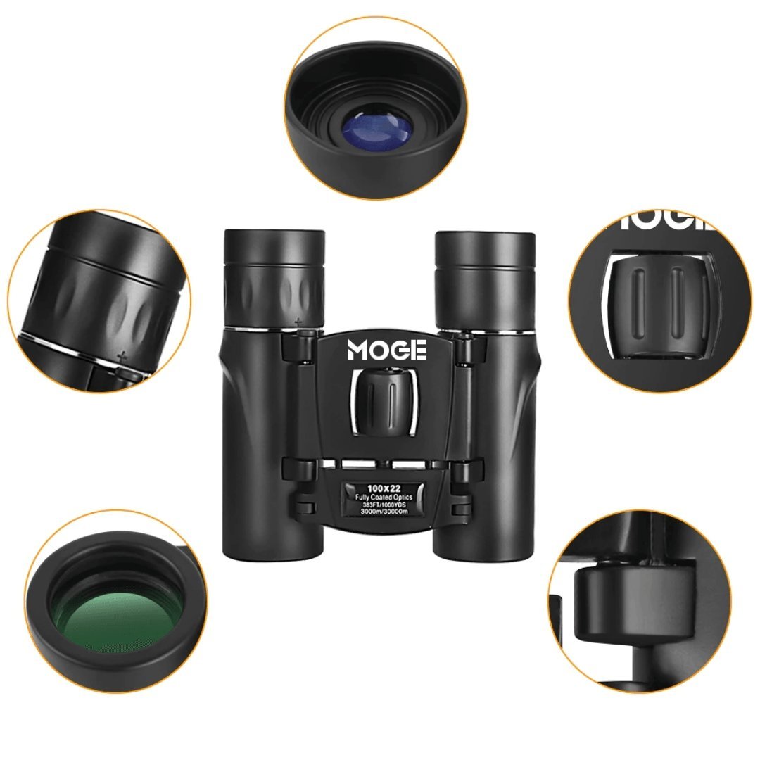 Professionelles HD-Fernglas 100x22 – Bis zu 30.000 Meter Reichweite