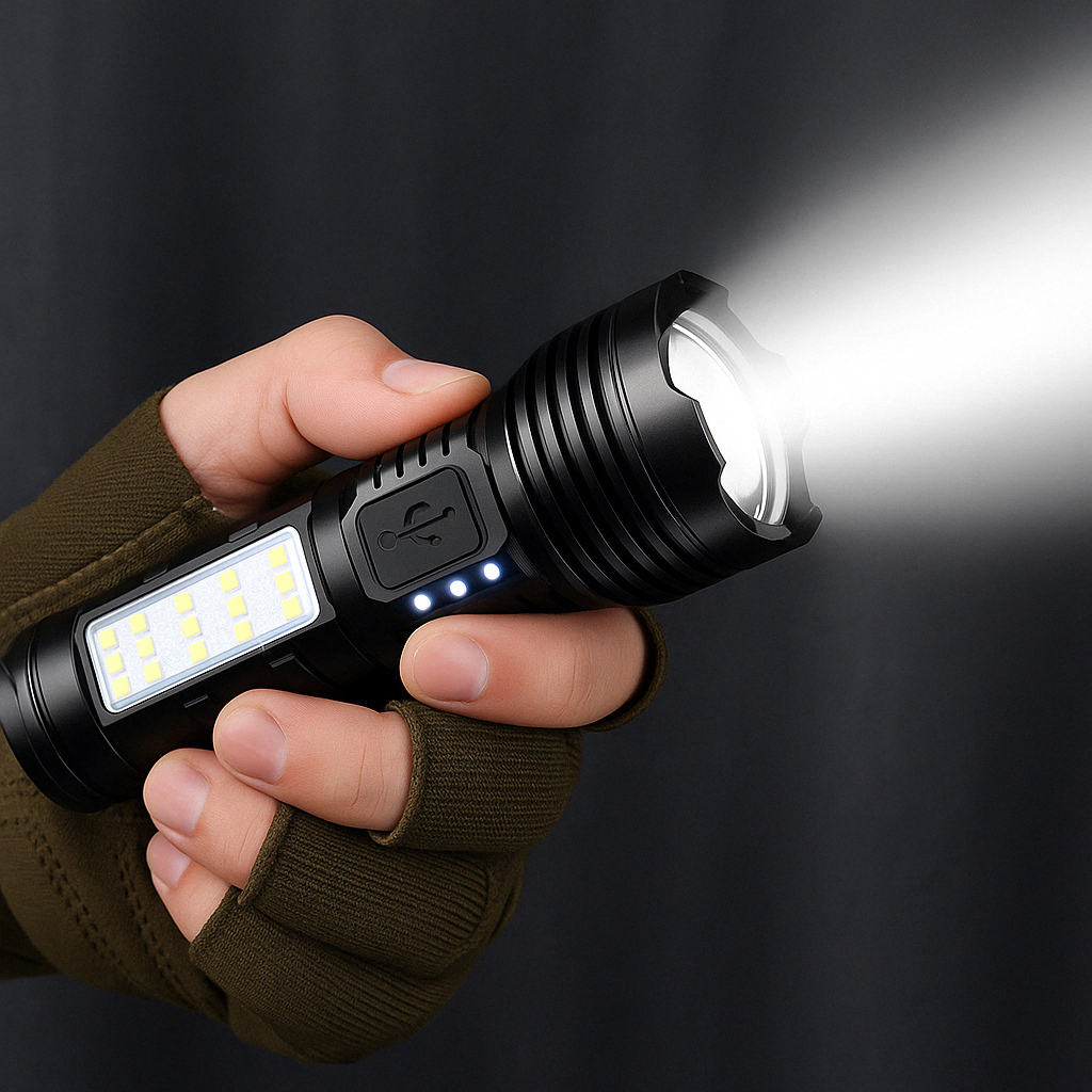 Militärische Laser-Taschenlampe Titanium – Die stärkste der Welt