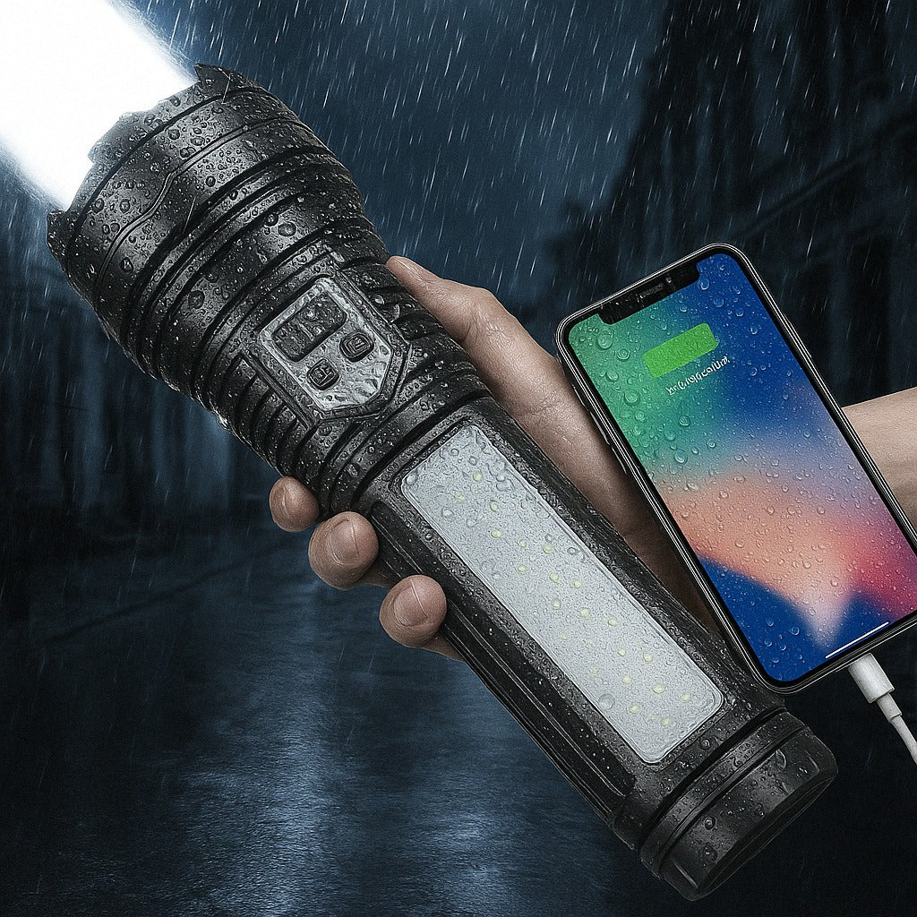 Militärische Laser-Taschenlampe Titanium – Die stärkste der Welt