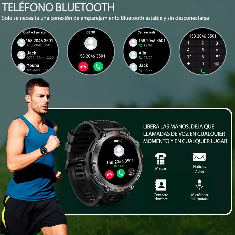 Unzerstörbare Militär-Smartwatch Chrono Guard