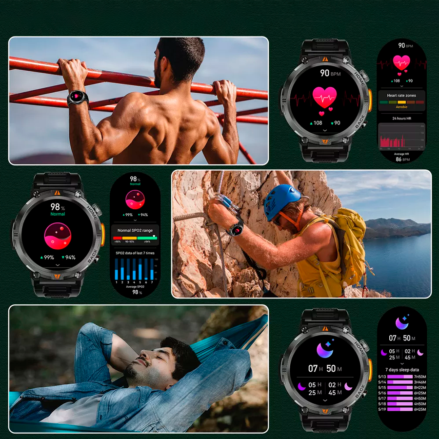 Unzerstörbare Militär-Smartwatch Chrono Guard
