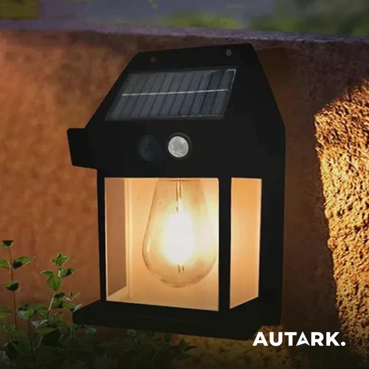 Autark I Solarstrahler mit Bewegungssensor und Wasserschutz
