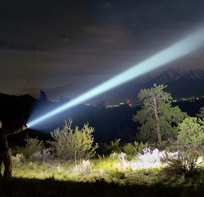 Militärische Laser-Taschenlampe Titanium – Die stärkste der Welt