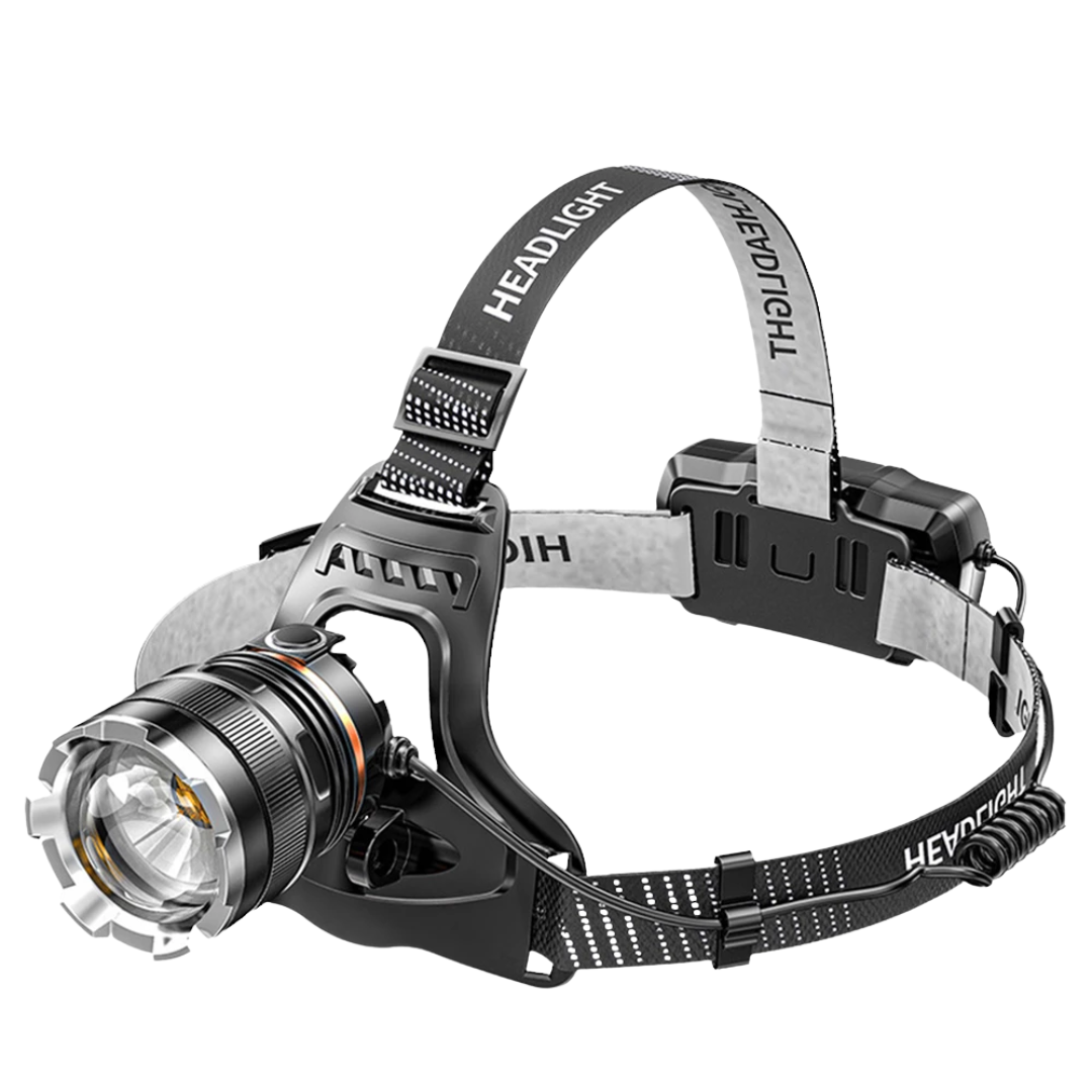 USB Wiederaufladbare Stirnlampe mit Super-Zoom-Leistung