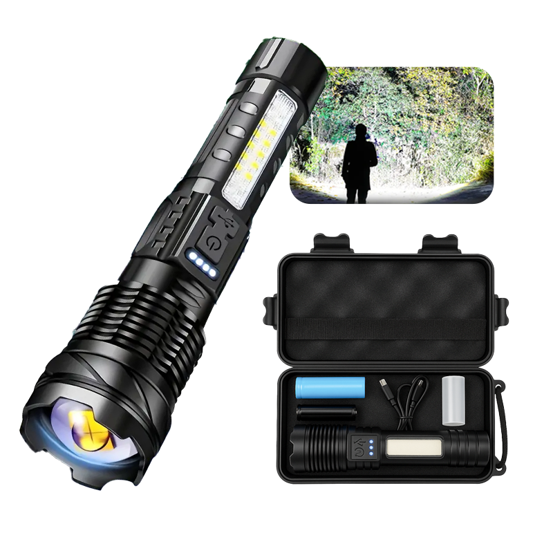 Militärische Laser-Taschenlampe Titanium – Die stärkste der Welt