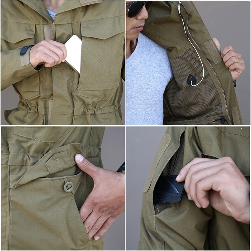 Wasserdichte taktische Militärjacke für Herren